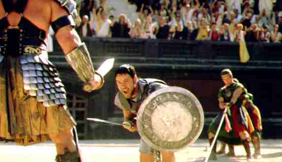 Maximus lotta con i gladiatori