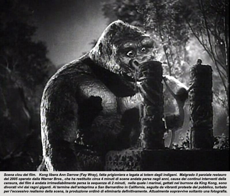 Risultati immagini per king kong film 1933 fotogrammi dal film