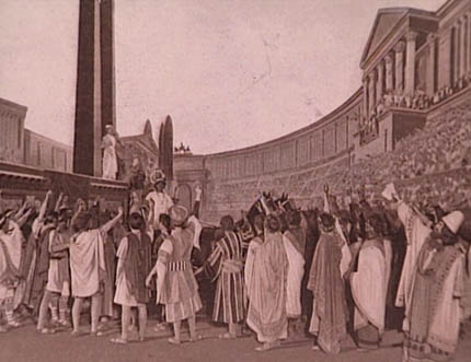 1902 - Broadway - scena della rappresentazione teatrale