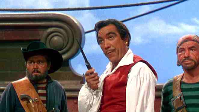Anthony Quinn in una scena del film