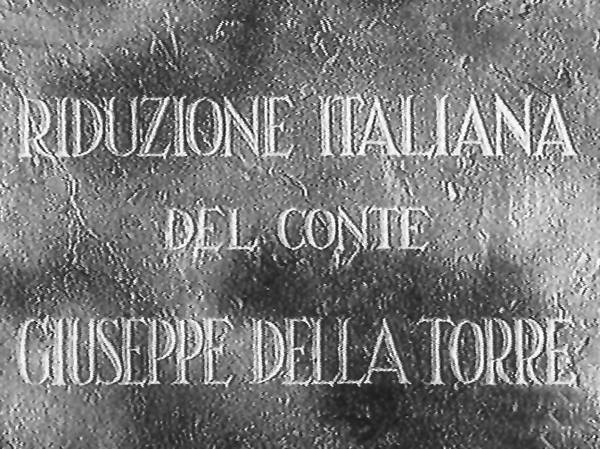 accrediti del film nella versione italiana
