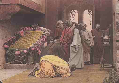 una scena dal film La Vie et Passion de Notre-Seigneur Jésus Christ di Lucien Nonguet e Ferdinand Zecca del 1905; il secondo capitolo dei tre film produzione Pathé