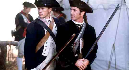 Heath Ledger e  Mel Gibson in una scena del film