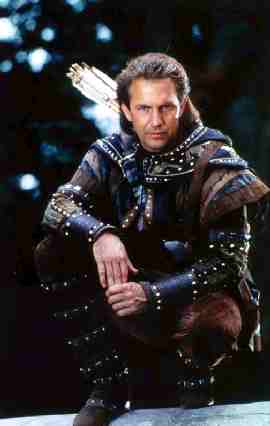Kevin Costner in una pausa durante la lavorazione del film