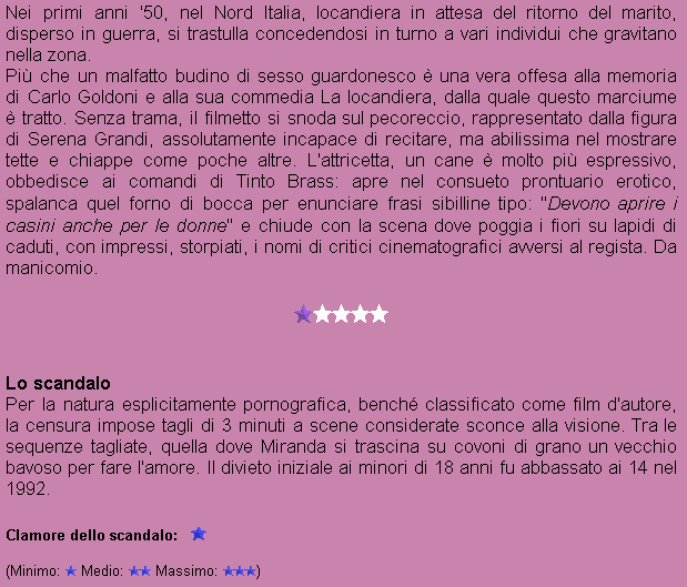 miranda regia di tinto brass commedia erotica miranda regia di tinto brass commedia erotica