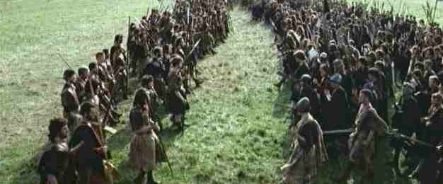 Schiere di soldati scozzesi