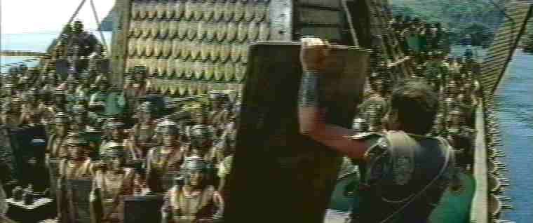 Antonio incita i suoi soldati