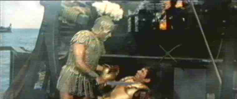 Battaglia a bordo della nave - Sequenza tagliata nella versione originale