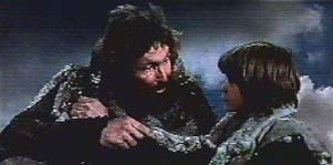 Conan bambino, con suo padre