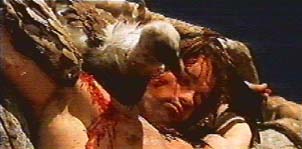 Conan lotta con l'avvoltoio