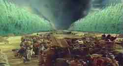 In marcia tra le due montagne di acqua