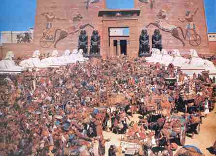 super spettacolare scena dell'esodo