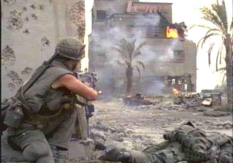 I marines colpiti da un cecchino