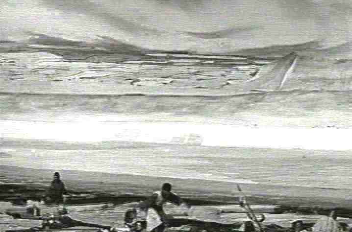 il ghiaccio del lago Peipus si apre