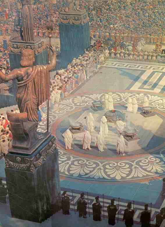 retro del gigantesco libro 'Kolossal', stampato dalla Fabbri Editore nel 1975, che ha riconoscito in Ben-Hur e Quo Vadis i film preminenti,  omaggiandoli attraverso il cover anteriore e retrostante