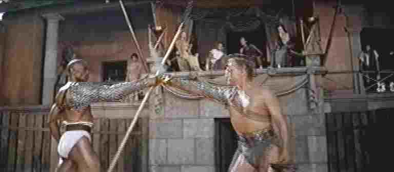 Duello a morte, in onore di Crasso, tra Spartaco e Draba