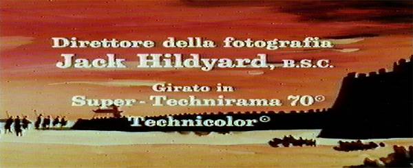 accrediti del film nella versione italiana