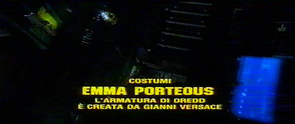 accrediti del film nella versione italiana