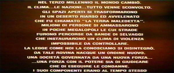 prologo del film nella versione italiana