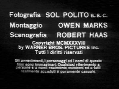 accrediti del film nella versione italiana