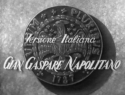 accrediti del film nella versione italiana