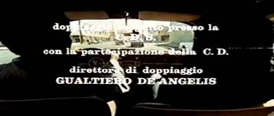 accrediti del film nella versione italiana